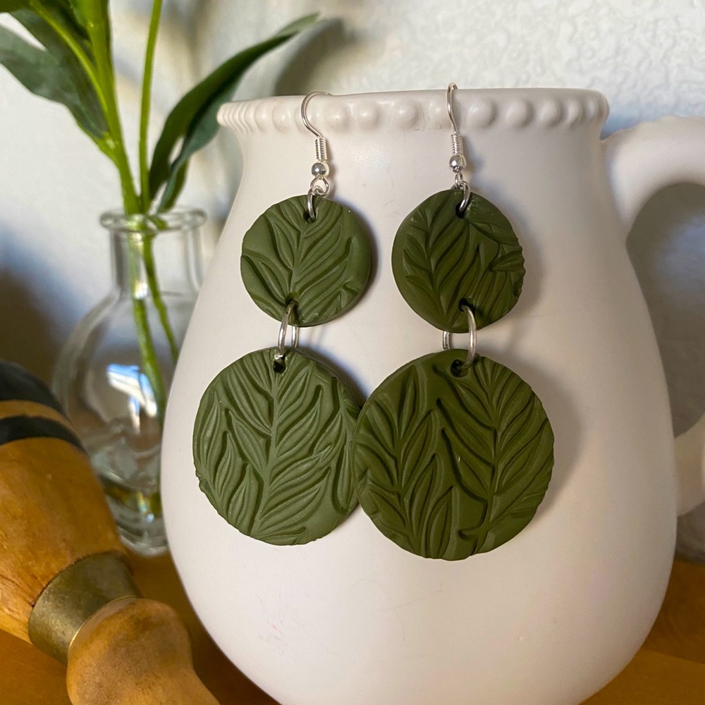 Polymer clay earrings